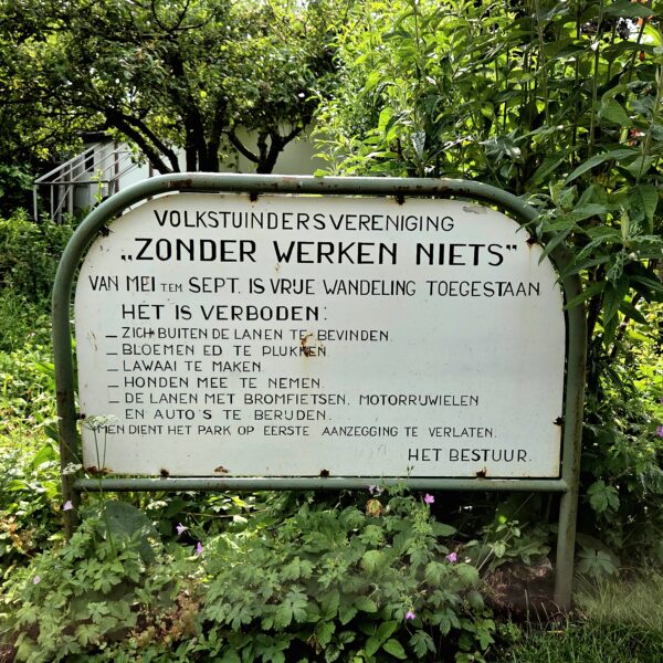 VTV Zonder Werken Niets van Mei t/m Sept. is vrije wandeling toegestaan